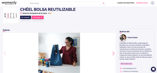 Womenly, una plataforma de pago.